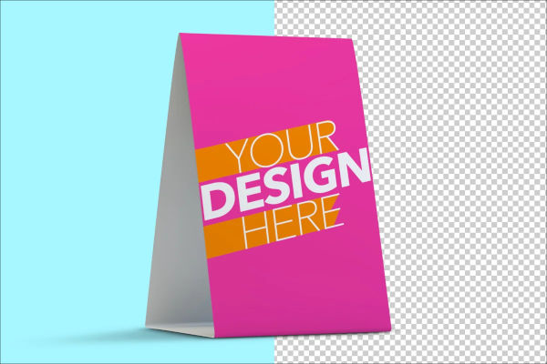 29+ Table Tent Mockups | Free PSD Format Templates